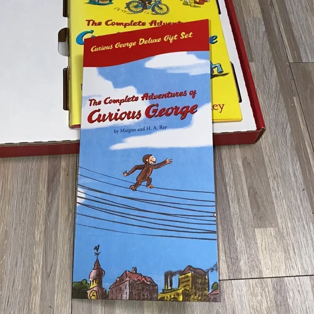 Curious George the little monkey man with the yellow hat Adventures Deluxe set